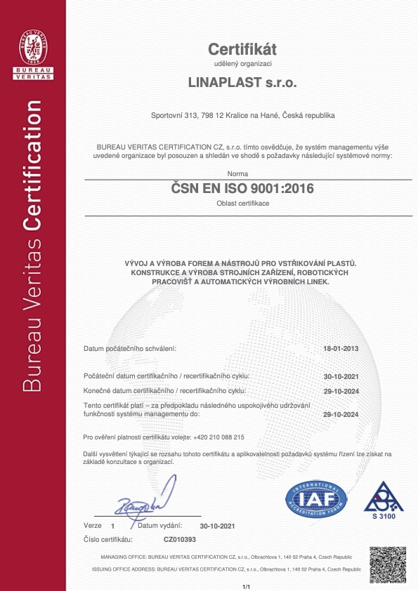 EN Certificate